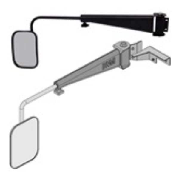 Aftermarket Tractor Mirror Assembly wExtendable Arm LH 8 x 11 Mirror CIH Magnum 7172 CAK10-0053 - main
